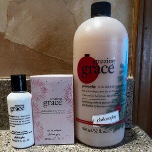 Philosophy Amazing Grace Fragrance , Lotion and Jumbo Shower Gel! NEW